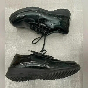 [US8]Mephisto Black Patent Leather Lace Up Comfort Shoes Sneakers-Made in France